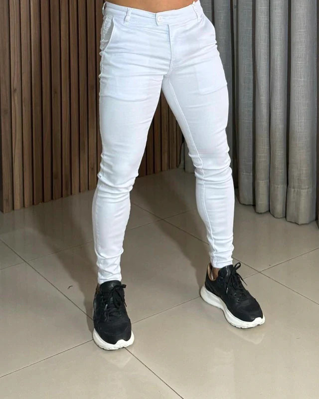 Calça Alfaiataria no Acetinado Skinny c/ elastano