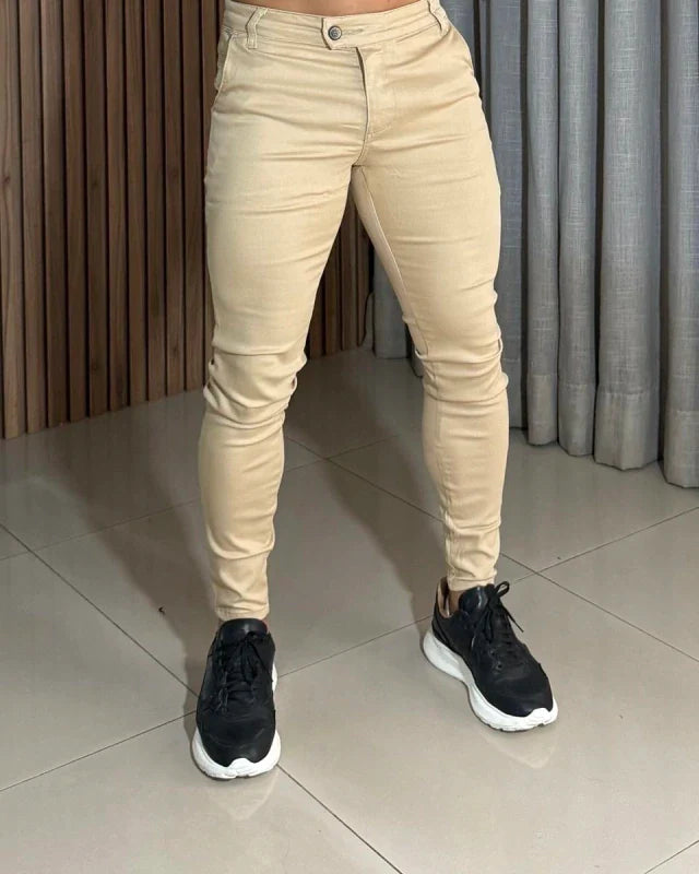 Calça Alfaiataria no Acetinado Skinny c/ elastano