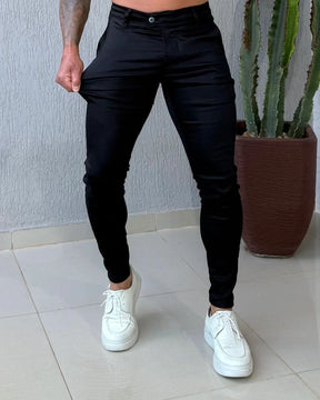 Calça Alfaiataria no Acetinado Skinny c/ elastano