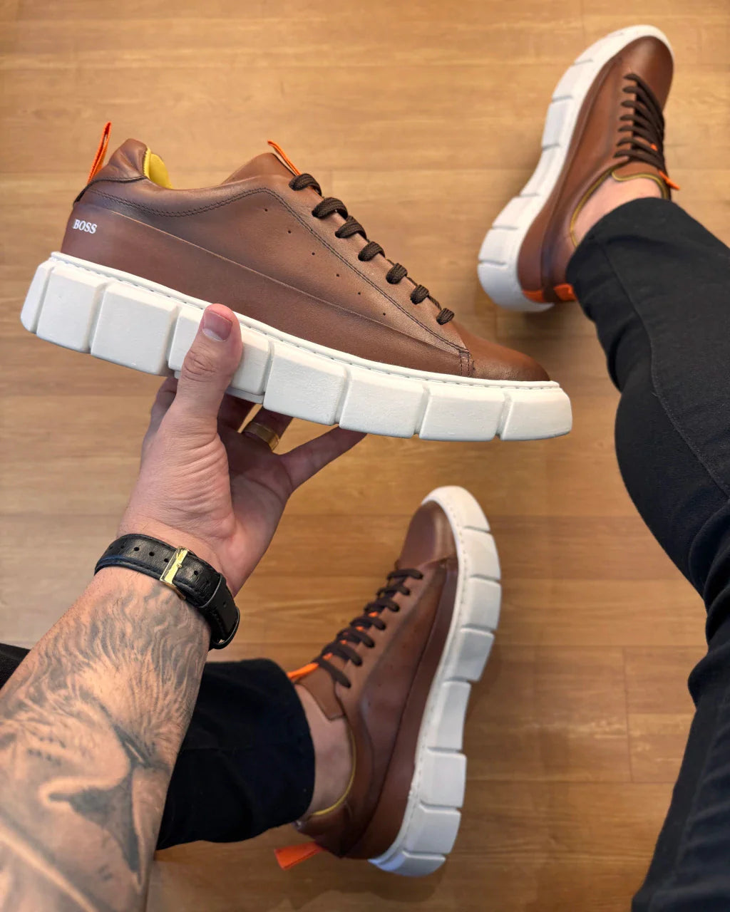 TÊNIS TRATORADO BOSS (Couro)