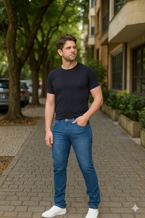 Kit 3 Calça Jeans Masculina Skinny Promoção de Fábrica