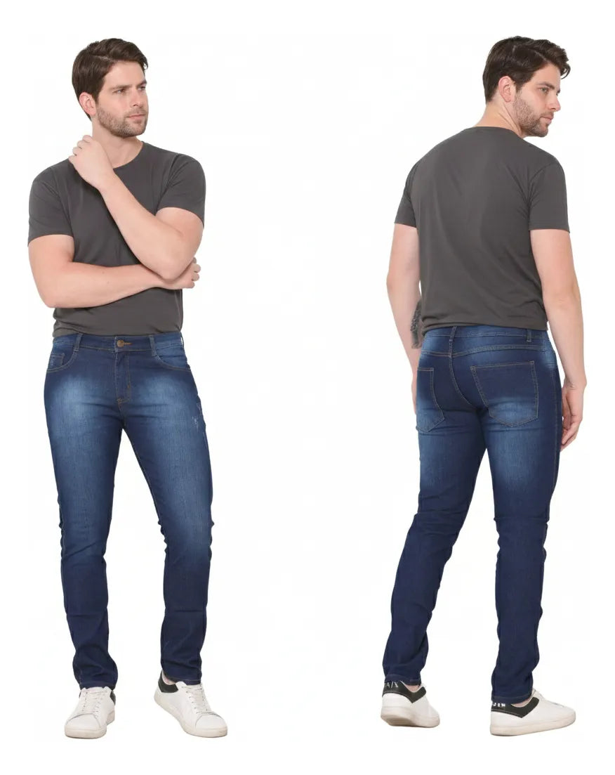 Kit 3 Calça Jeans Masculina Skinny Promoção de Fábrica
