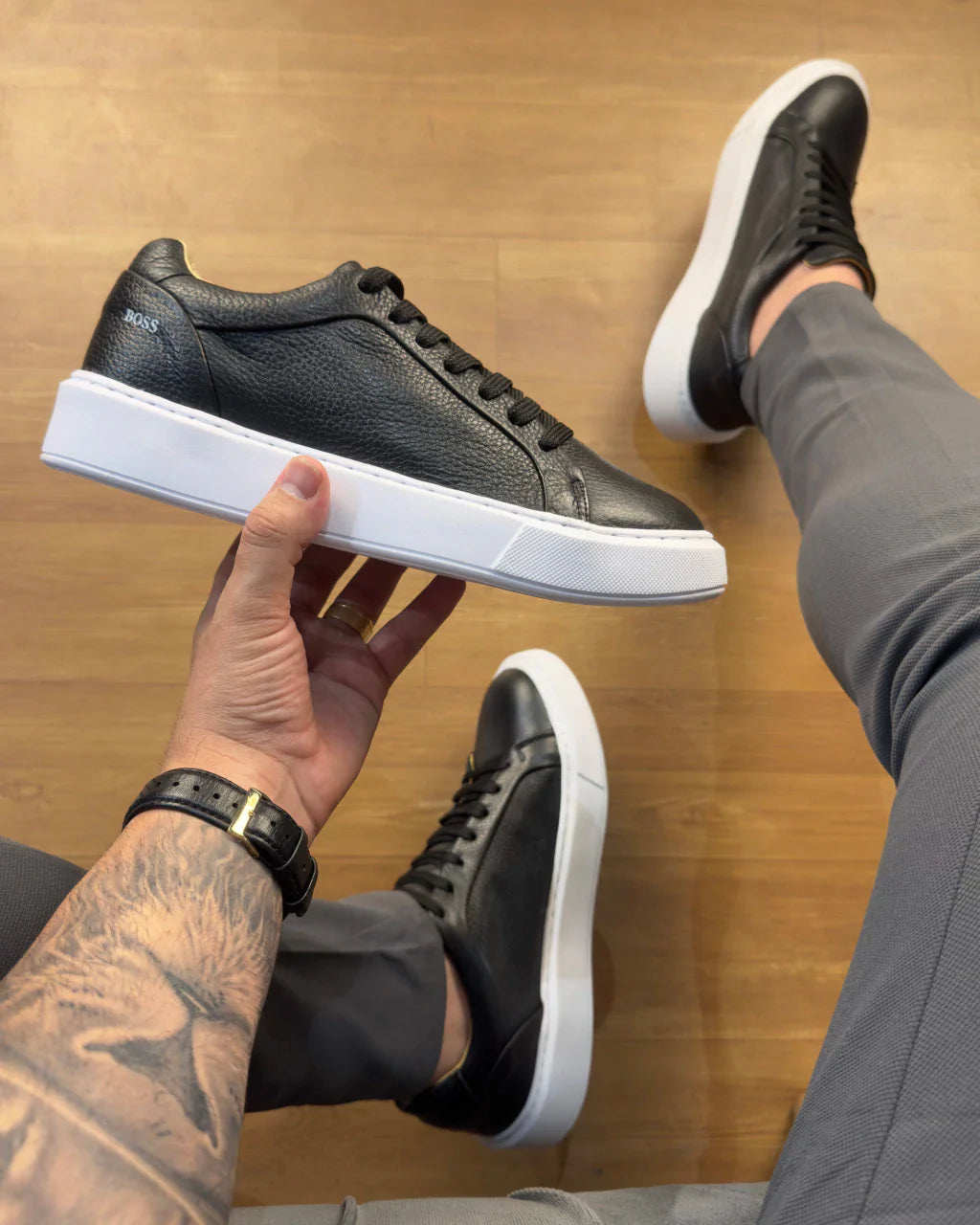TÊNIS SNEAKER BOSS (cano baixo)