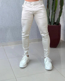 Calça Alfaiataria no Acetinado Skinny c/ elastano