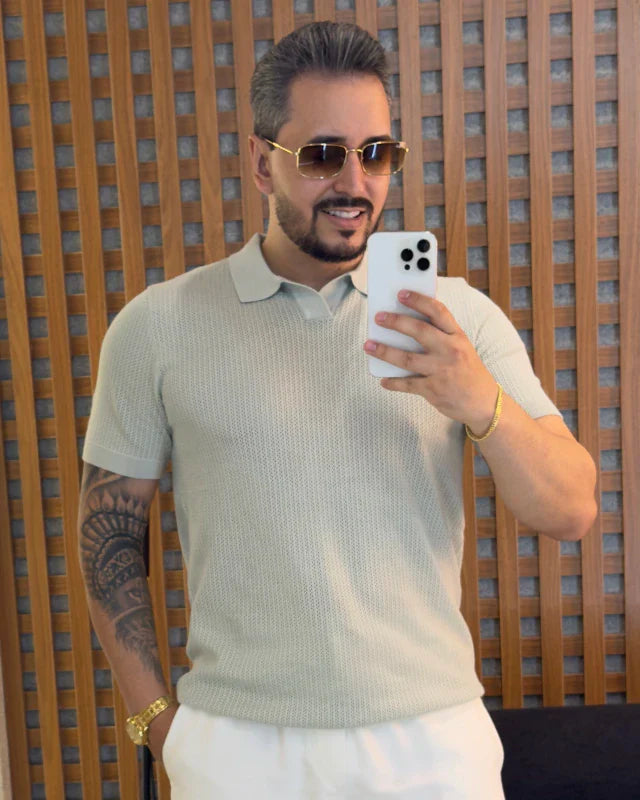 CAMISA POLO EM TRICÔ OLD MONEY