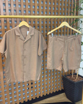 Camisa + Bermuda em Linho (Padrão Zara)