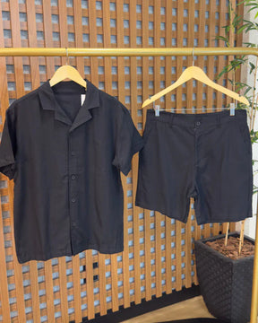Camisa + Bermuda em Linho (Padrão Zara)