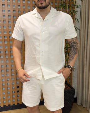 Camisa + Bermuda em Linho (Padrão Zara)